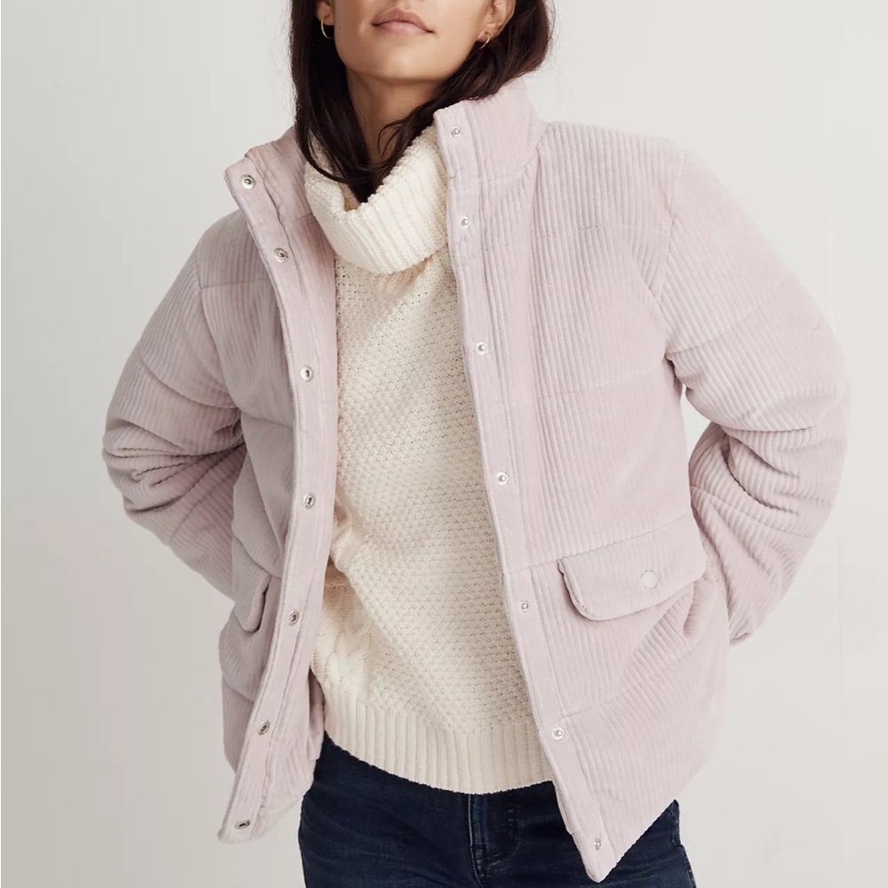 Madewell Wyman Quilted Corduroy Puffer Jacket - Picture 1 of 6
